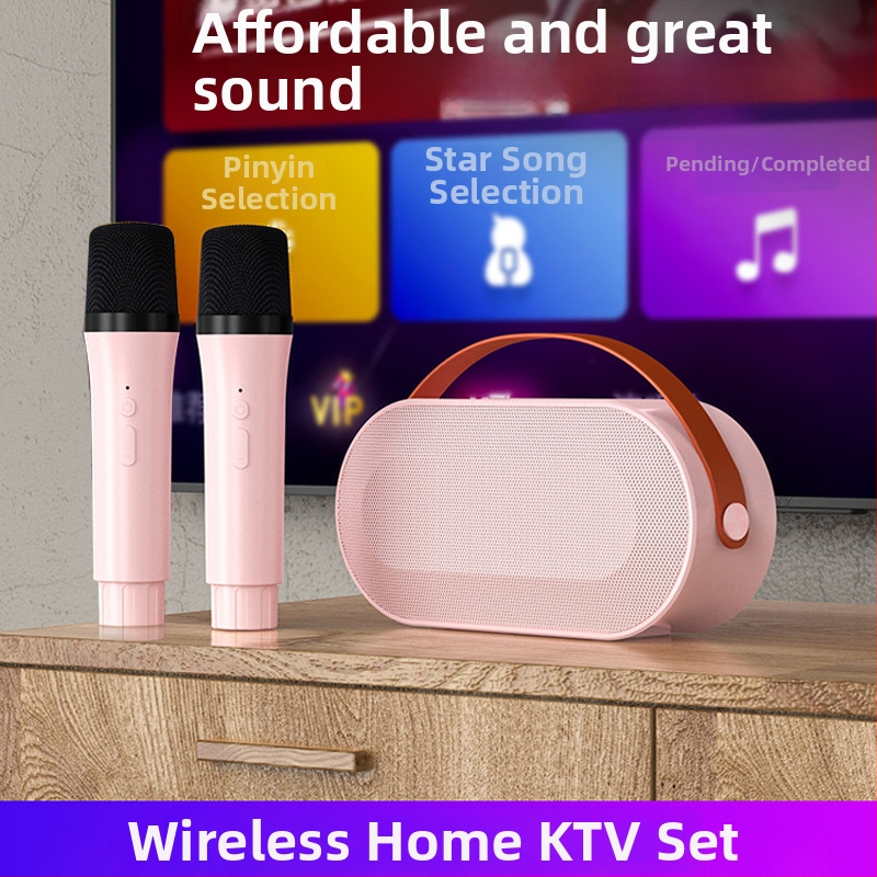 P6 Bluetooth reproduktor karaoke all-in-one s mikrofónom a LED farebnými svetlami, prenosný pre domáce aj vonkajšie použitie; Bluetooth 5.3, 50 Hz–20 kHz, SNR ≥85 dB, vstavaná batéria 2000–4000 mAh, 10 W