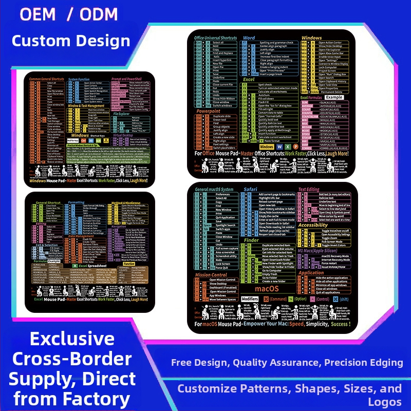 Thunderfire Rush 036 Pad mic pentru mouse din cauciuc – antiderapant, imprimare prin transfer termic, imprimare a logo-ului, OEM/personalizat