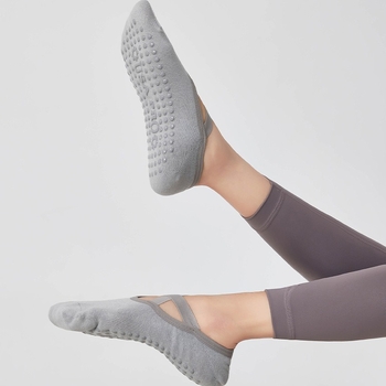 Șosete de yoga pentru femei – antiderapante din silicon, șosete de fitness de vară pentru Pilates, săritul cu coarda și dans