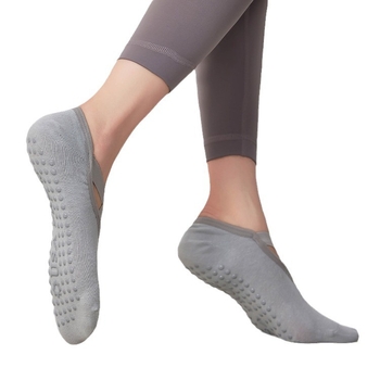 Șosete de yoga pentru femei – antiderapante din silicon, șosete de fitness de vară pentru Pilates, săritul cu coarda și dans