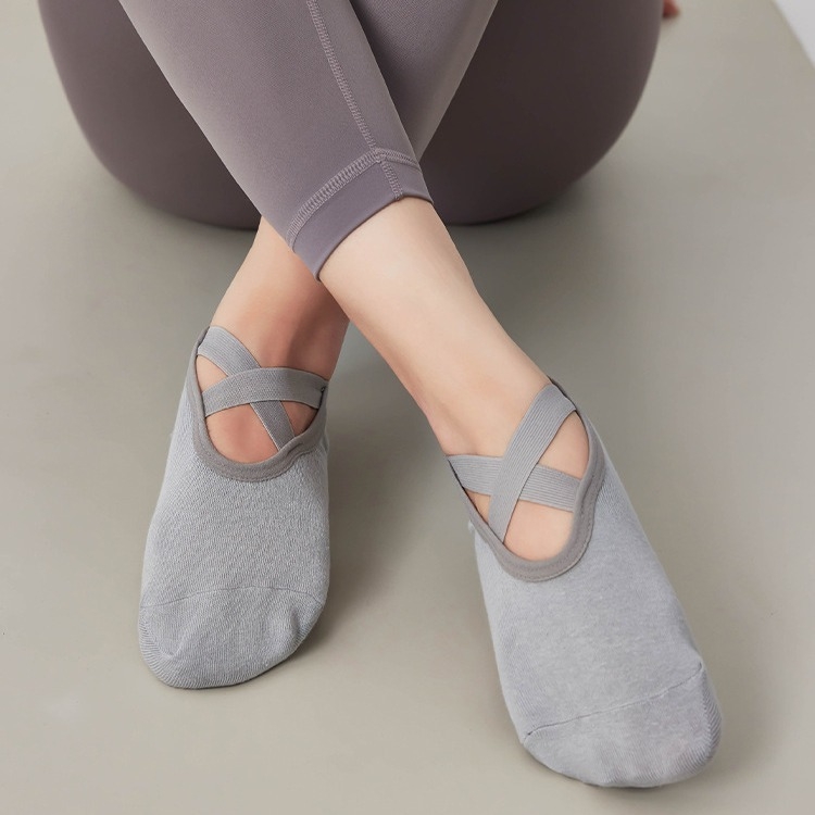 Șosete de yoga pentru femei – antiderapante din silicon, șosete de fitness de vară pentru Pilates, săritul cu coarda și dans