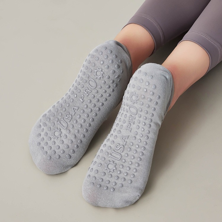 Șosete de yoga pentru femei – antiderapante din silicon, șosete de fitness de vară pentru Pilates, săritul cu coarda și dans