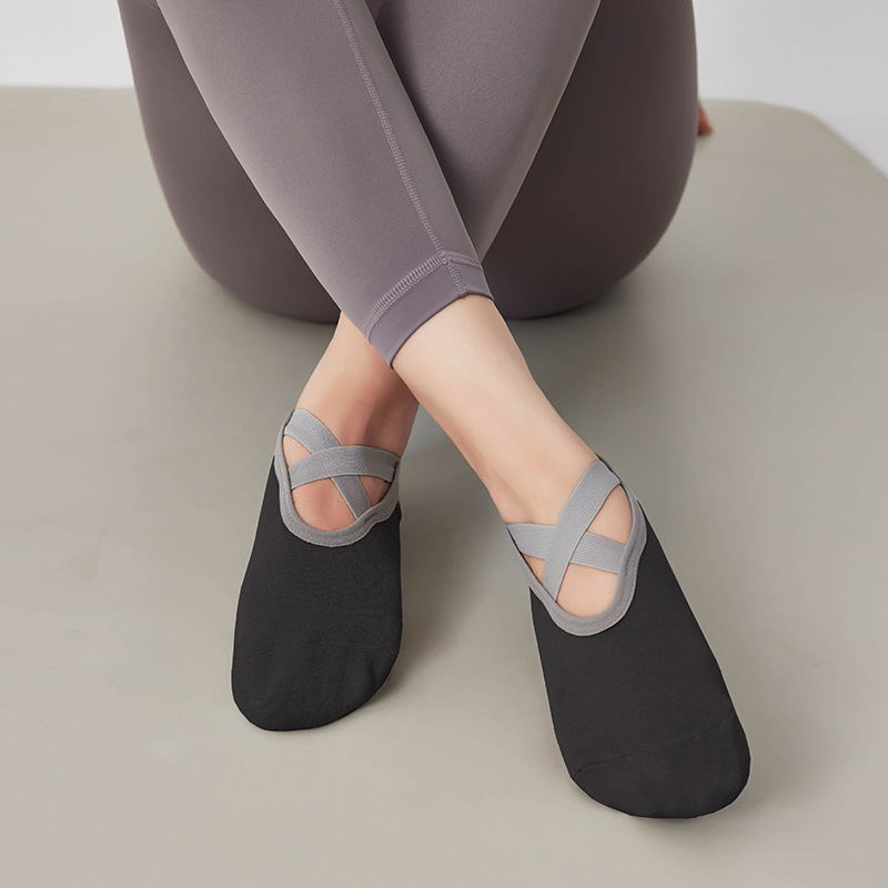 Șosete de yoga pentru femei – antiderapante din silicon, șosete de fitness de vară pentru Pilates, săritul cu coarda și dans