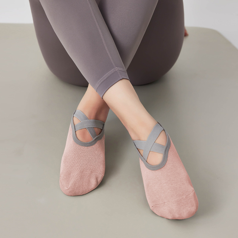 Șosete de yoga pentru femei – antiderapante din silicon, șosete de fitness de vară pentru Pilates, săritul cu coarda și dans