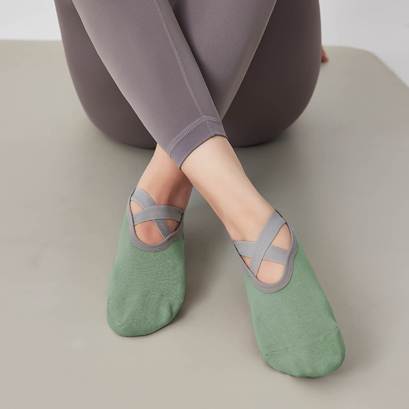 Șosete de yoga pentru femei – antiderapante din silicon, șosete de fitness de vară pentru Pilates, săritul cu coarda și dans