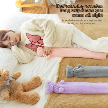 Sticlă de apă fierbinte, lungă, pentru încălzirea patului în timpul iernii, din PVC de înaltă densitate