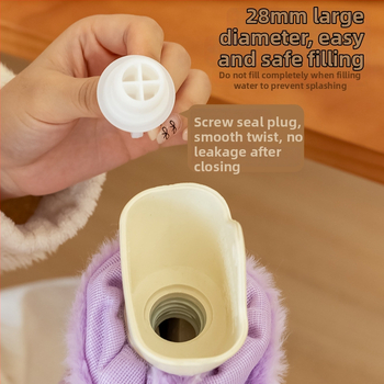 Sticlă de apă fierbinte, lungă, pentru încălzirea patului în timpul iernii, din PVC de înaltă densitate