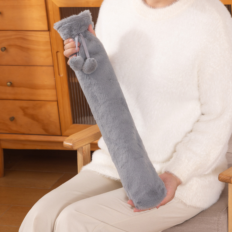 Sticlă de apă fierbinte, lungă, pentru încălzirea patului în timpul iernii, din PVC de înaltă densitate