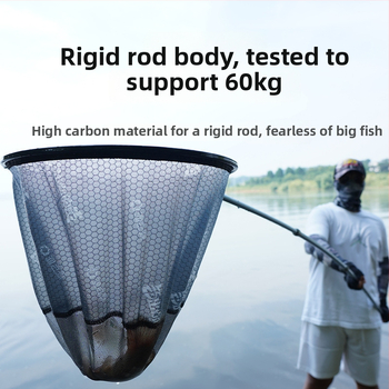 Țijă de pescuit din fibră de carbon, telescopică și pliabilă, ultra-ușoară și ultra-dură