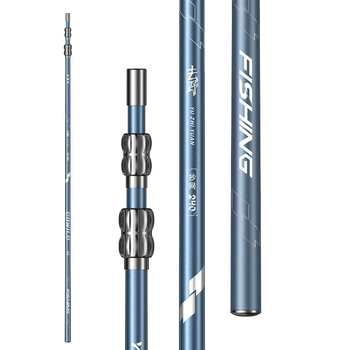 Țijă de pescuit din fibră de carbon, telescopică și pliabilă, ultra-ușoară și ultra-dură