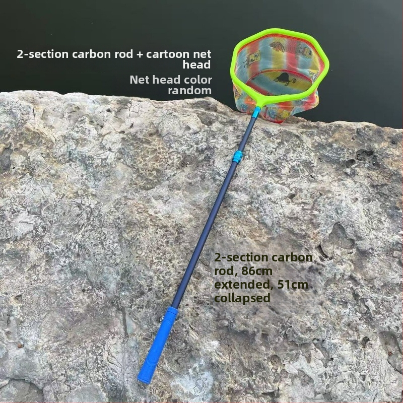 Plasă de pescuit retractabilă pentru copii, pentru camping, cu plasă fină și diametre ale gurii variabile, potrivită pentru acvariu și joacă