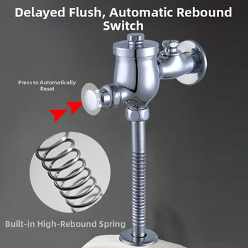 Valvă manuală de spălare pentru urinal - model Dark urinal valve, cupru, timp de spălare 3, diametru ieșire 4 puncte, conectare unică