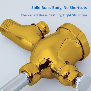 Valvă manuală de spălare pentru urinal - model Dark urinal valve, cupru, timp de spălare 3, diametru ieșire 4 puncte, conectare unică