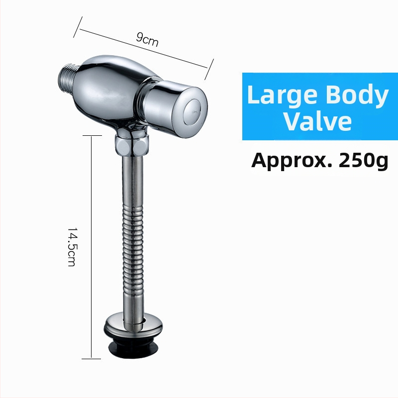 Valvă manuală de spălare pentru urinal - model Dark urinal valve, cupru, timp de spălare 3, diametru ieșire 4 puncte, conectare unică