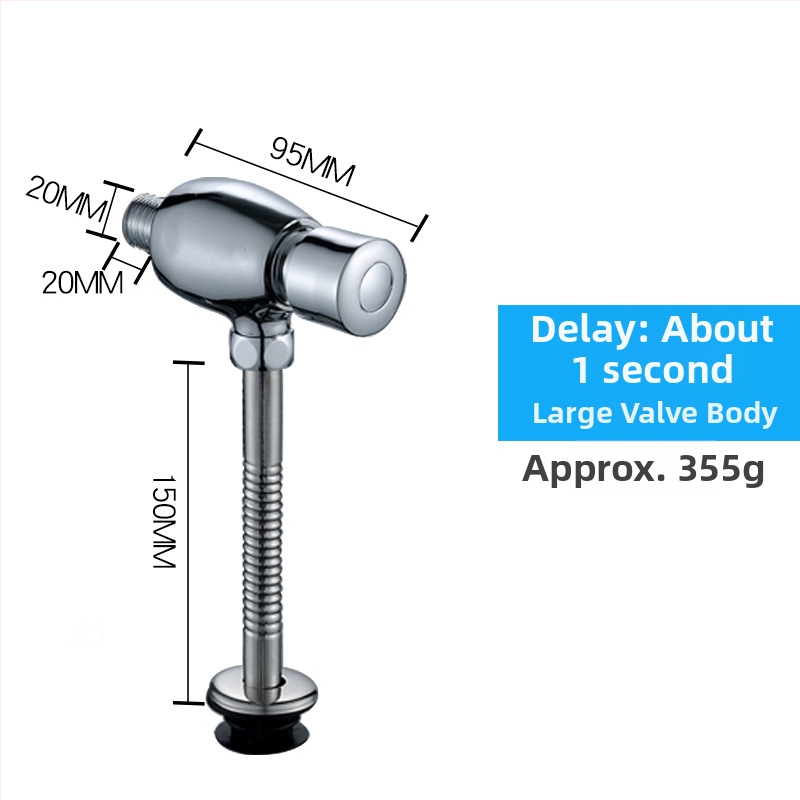 Valvă manuală de spălare pentru urinal - model Dark urinal valve, cupru, timp de spălare 3, diametru ieșire 4 puncte, conectare unică