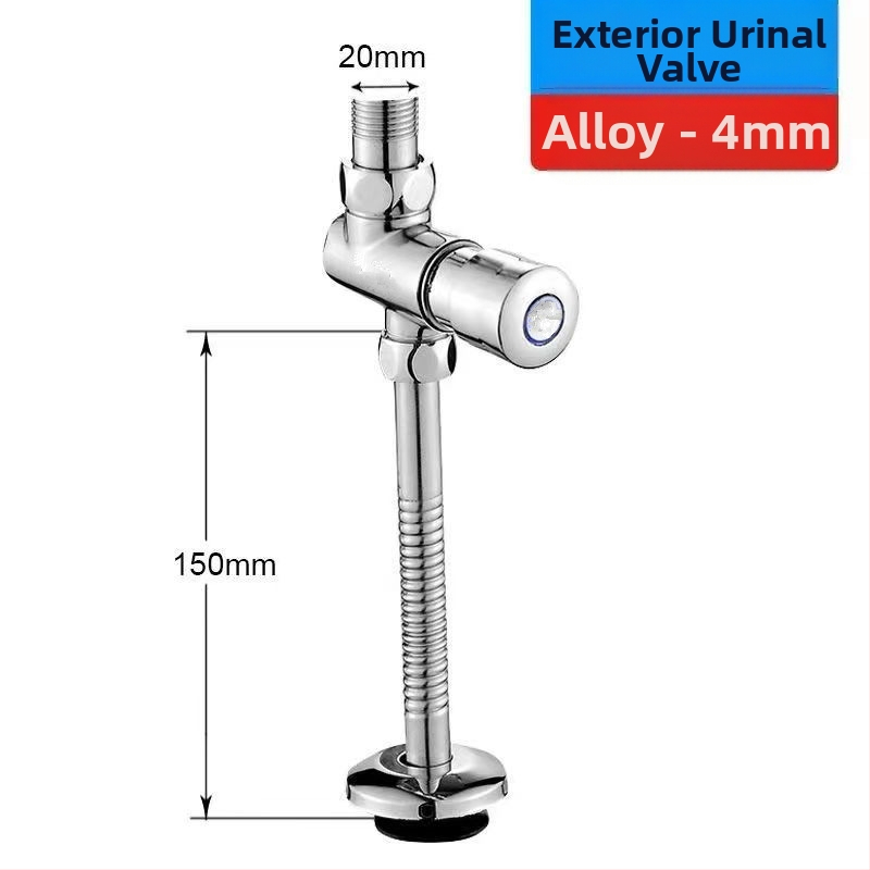 Valvă manuală de spălare pentru urinal - model Dark urinal valve, cupru, timp de spălare 3, diametru ieșire 4 puncte, conectare unică