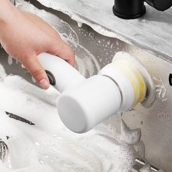 Ručna bežična električna četka za čišćenje — Višenamjensko čišćenje kuhinje, kupaonice, WC-a i kutova; Materijal: plastika, Težina: 300 g, Podrijetlo: Wenzhou, Lansiranje: 2023