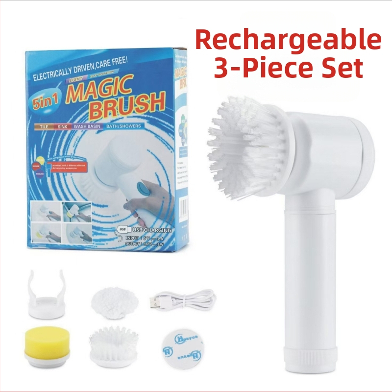 Ručna bežična električna četka za čišćenje — Višenamjensko čišćenje kuhinje, kupaonice, WC-a i kutova; Materijal: plastika, Težina: 300 g, Podrijetlo: Wenzhou, Lansiranje: 2023