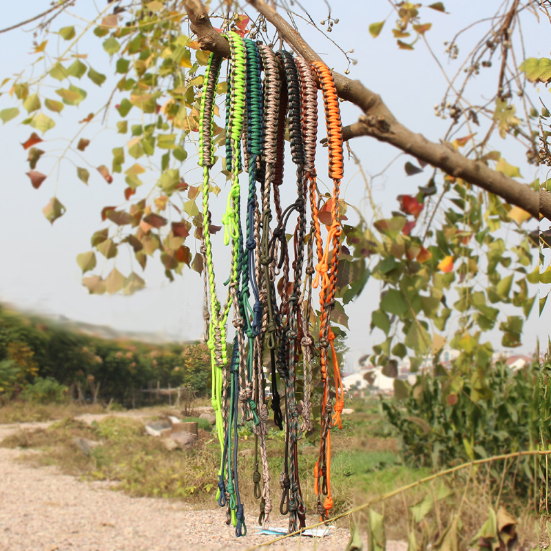 Weird Culture Lanyard za zviždaljku, ručno pleteni konopac za kišobran, 12 prstena, 128 g