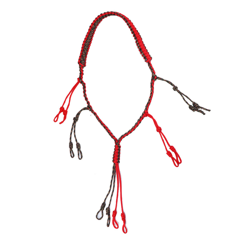 Weird Culture Lanyard za zviždaljku, ručno pleteni konopac za kišobran, 12 prstena, 128 g