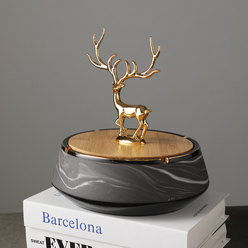 Keramički pepelnjak, prilagodljiv logotipom, nordijski minimalistički dizajn, pogodan kao poslovni dar