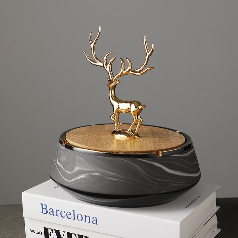 Keramički pepelnjak, prilagodljiv logotipom, nordijski minimalistički dizajn, pogodan kao poslovni dar