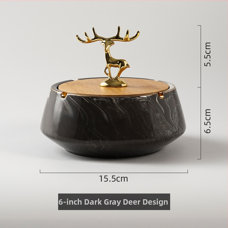 Keramički pepelnjak, prilagodljiv logotipom, nordijski minimalistički dizajn, pogodan kao poslovni dar