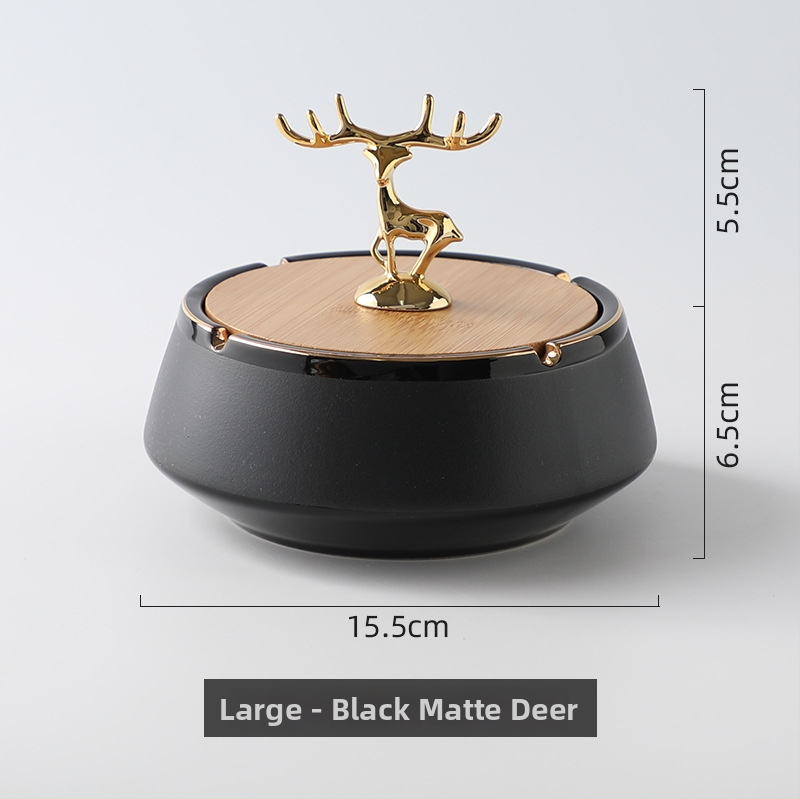 Keramički pepelnjak, prilagodljiv logotipom, nordijski minimalistički dizajn, pogodan kao poslovni dar