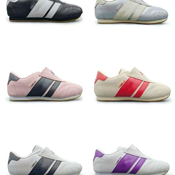 Pantofi pentru copii Taekwondo, unisex, respirabili, închidere Velcro, talpă TPR, broderie, căptușeală microfibră