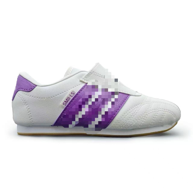 Pantofi pentru copii Taekwondo, unisex, respirabili, închidere Velcro, talpă TPR, broderie, căptușeală microfibră