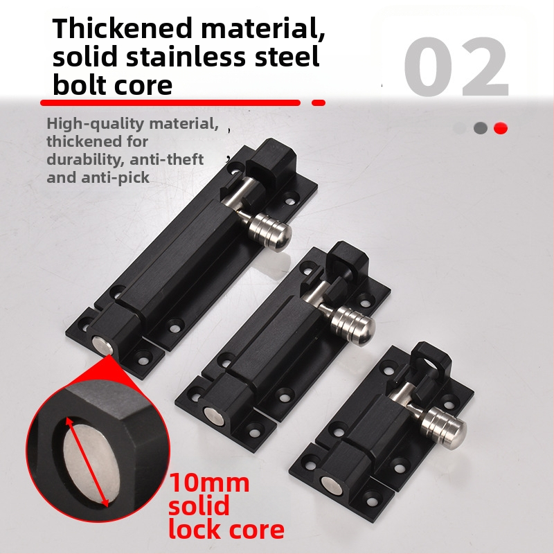 Încuietoare pentru ușă tip fluture — aliaj de aluminiu cu nucleu din oțel inoxidabil 201, stil lux ușor, pentru uși de dormitor și lemn