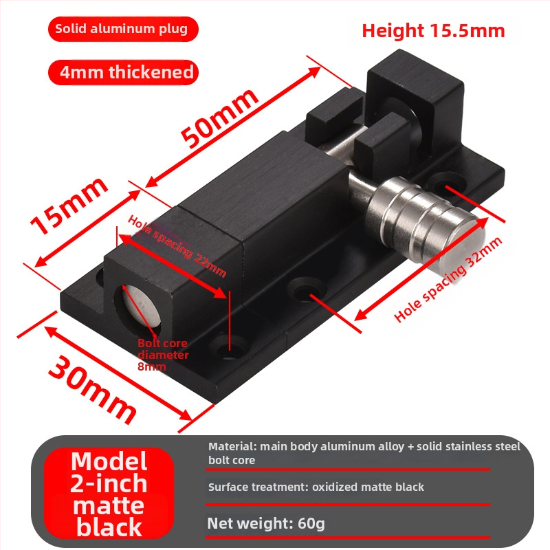 Încuietoare pentru ușă tip fluture — aliaj de aluminiu cu nucleu din oțel inoxidabil 201, stil lux ușor, pentru uși de dormitor și lemn