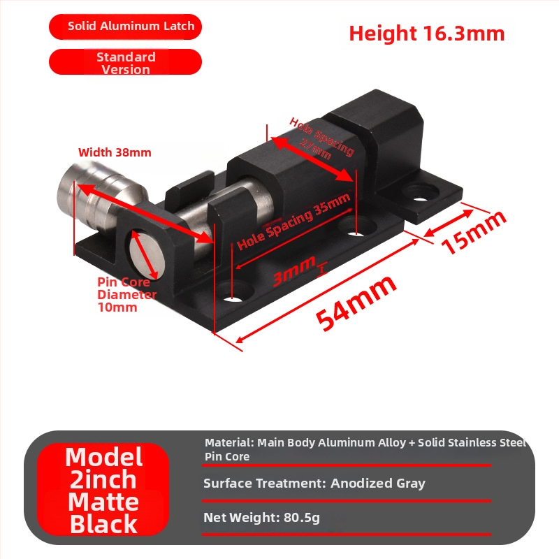 Încuietoare pentru ușă tip fluture — aliaj de aluminiu cu nucleu din oțel inoxidabil 201, stil lux ușor, pentru uși de dormitor și lemn
