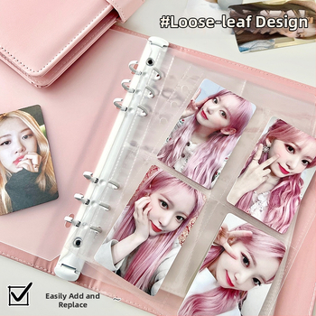 PU album na karty, PU obal, dizajn s voľnými listami, voľné viazanie, obyčajné fotoalbum, bez loga