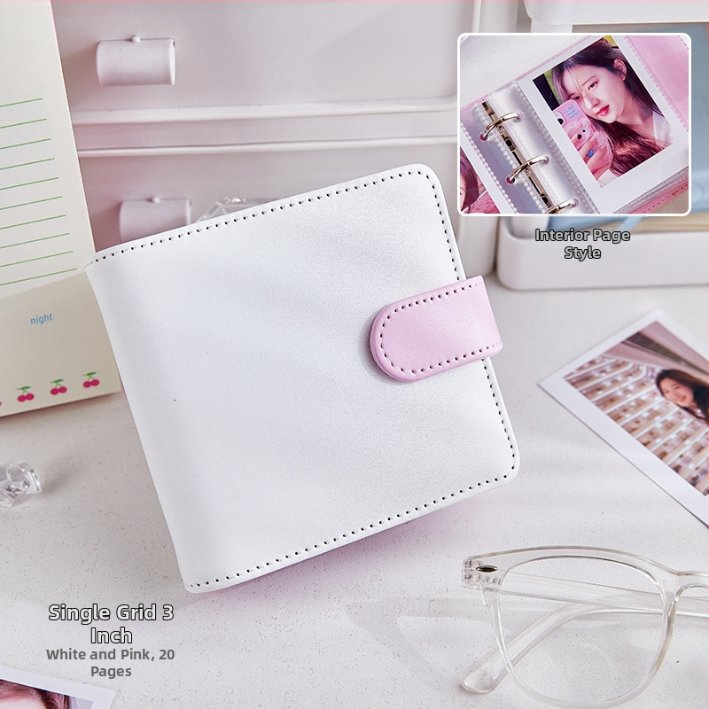 PU album na karty, PU obal, dizajn s voľnými listami, voľné viazanie, obyčajné fotoalbum, bez loga