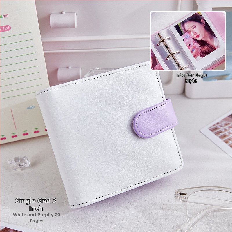 PU album na karty, PU obal, dizajn s voľnými listami, voľné viazanie, obyčajné fotoalbum, bez loga