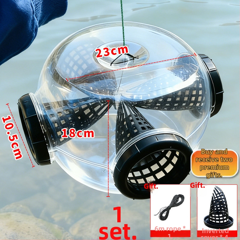 Cușcă plastică pentru creveți, 6 compartimente - Haiweinuo