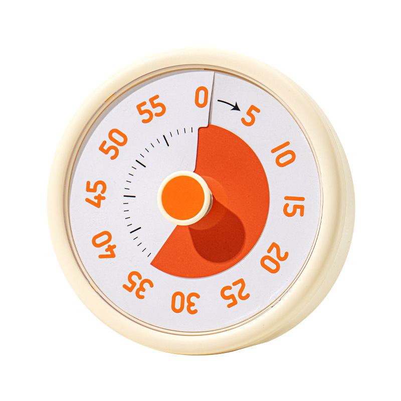 Ceas de clasă pentru copii cu cronometru vizual — ceas rotund din plastic, afișaj analog-digital