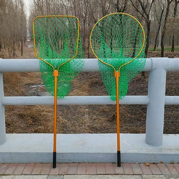 Vetőháló nagy szemű, alumíniumötvözetes nyéllel, masszív kivitel