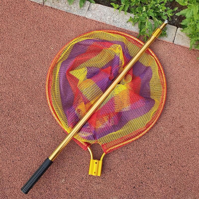 Vetőháló nagy szemű, alumíniumötvözetes nyéllel, masszív kivitel