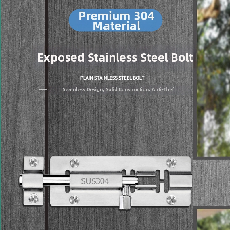 Nerezavi čelični leptirasti zasun za drvena vrata i prozore, model Stainless steel latch, polirani završni sloj, moderni minimalistički stil