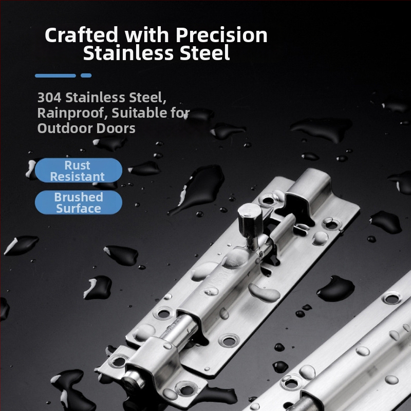 Nerezavi čelični leptirasti zasun za drvena vrata i prozore, model Stainless steel latch, polirani završni sloj, moderni minimalistički stil