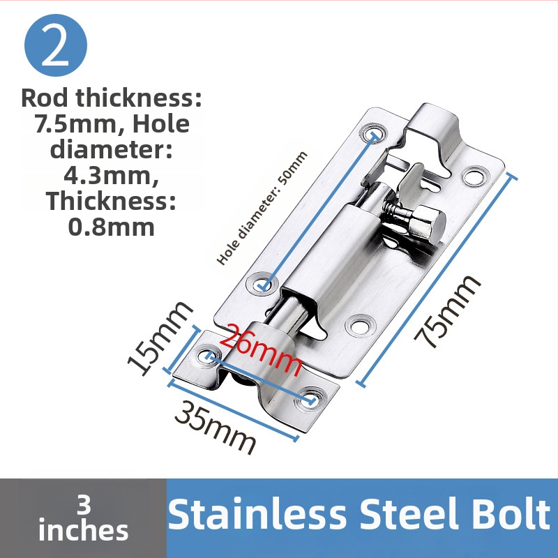 Nerezavi čelični leptirasti zasun za drvena vrata i prozore, model Stainless steel latch, polirani završni sloj, moderni minimalistički stil