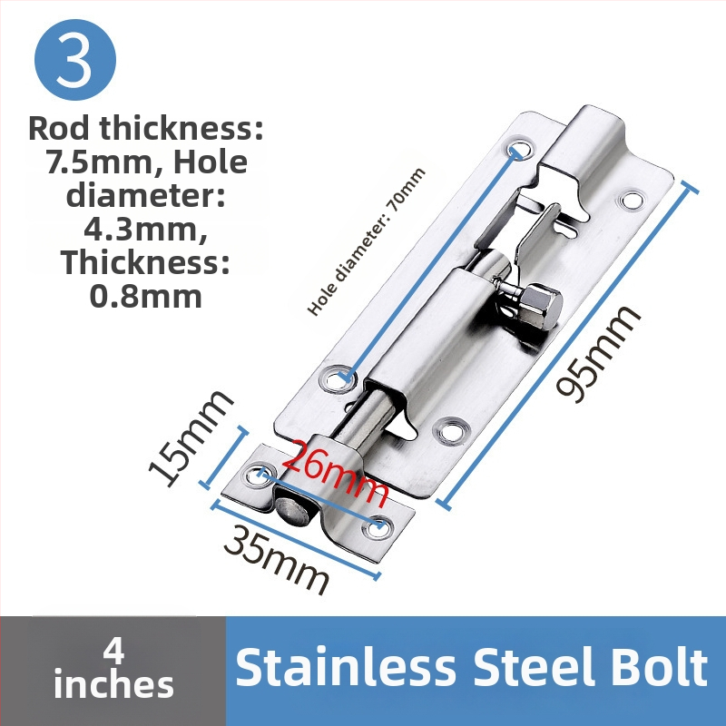 Nerezavi čelični leptirasti zasun za drvena vrata i prozore, model Stainless steel latch, polirani završni sloj, moderni minimalistički stil