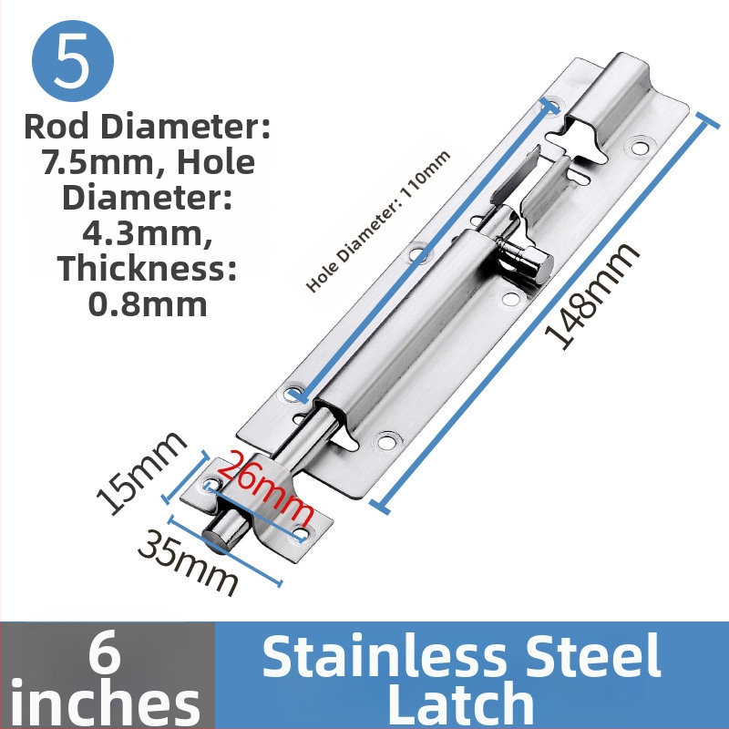 Nerezavi čelični leptirasti zasun za drvena vrata i prozore, model Stainless steel latch, polirani završni sloj, moderni minimalistički stil