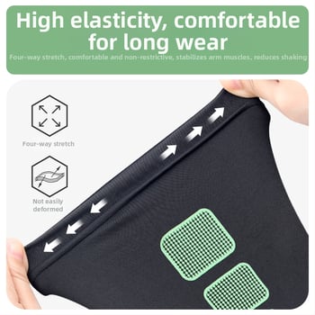 Ръкав за защита на предмишницата – дишащ спандекс, силиконова противохлъзгаща лента, дълъг ръкав за лакът и китка за баскетбол
