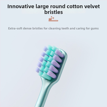 Ručná zubná kefka s širokou hlavou a mäkkými vláknami, 5-dielna sada, model 063