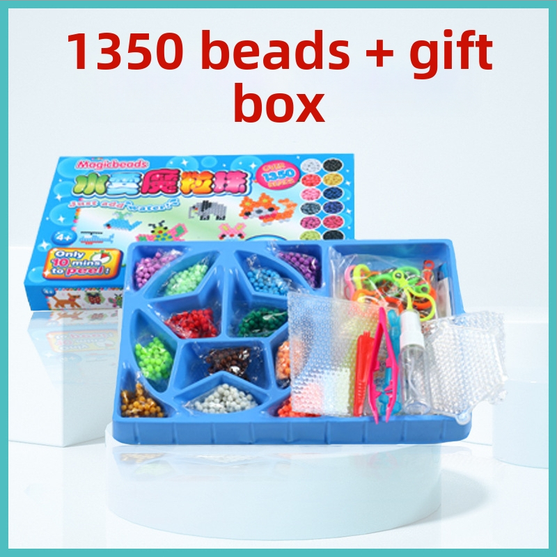 Puzzle 3D cu mărgele pentru copii, set DIY de refil mărgele PE, jucărie educațională pentru vârsta 4-6 ani