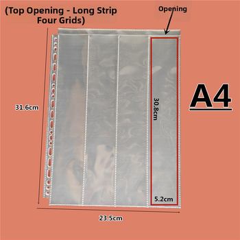 Geantă transparentă pentru carduri din PP, cu buzunare în grilă și compartimente interne, design sigilat