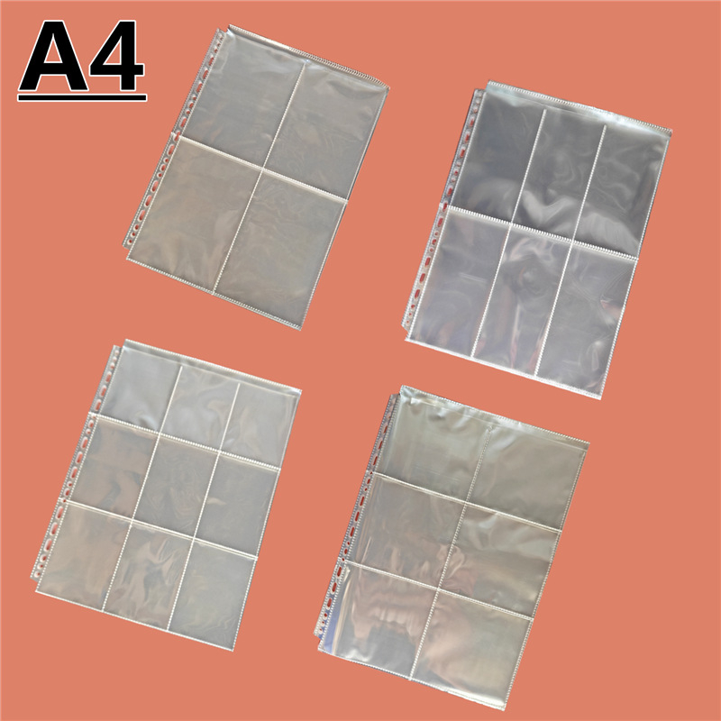 Geantă transparentă pentru carduri din PP, cu buzunare în grilă și compartimente interne, design sigilat